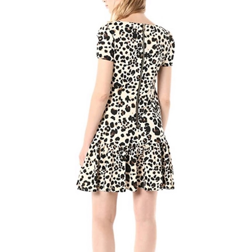 NEW Betsey Johnson Leopard Print Ruffled Dress - Picture 4 of 13